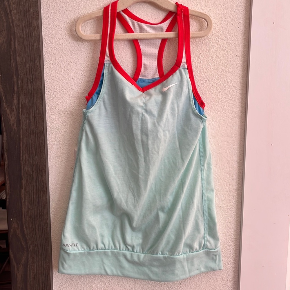Girls Nike fry fit razorback back tank top